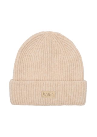 Marta - Rib Beanie Hue - Off White - Onesize